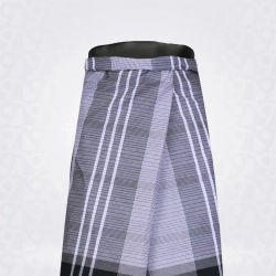Black and White Grey Checked Cotton Lungi
